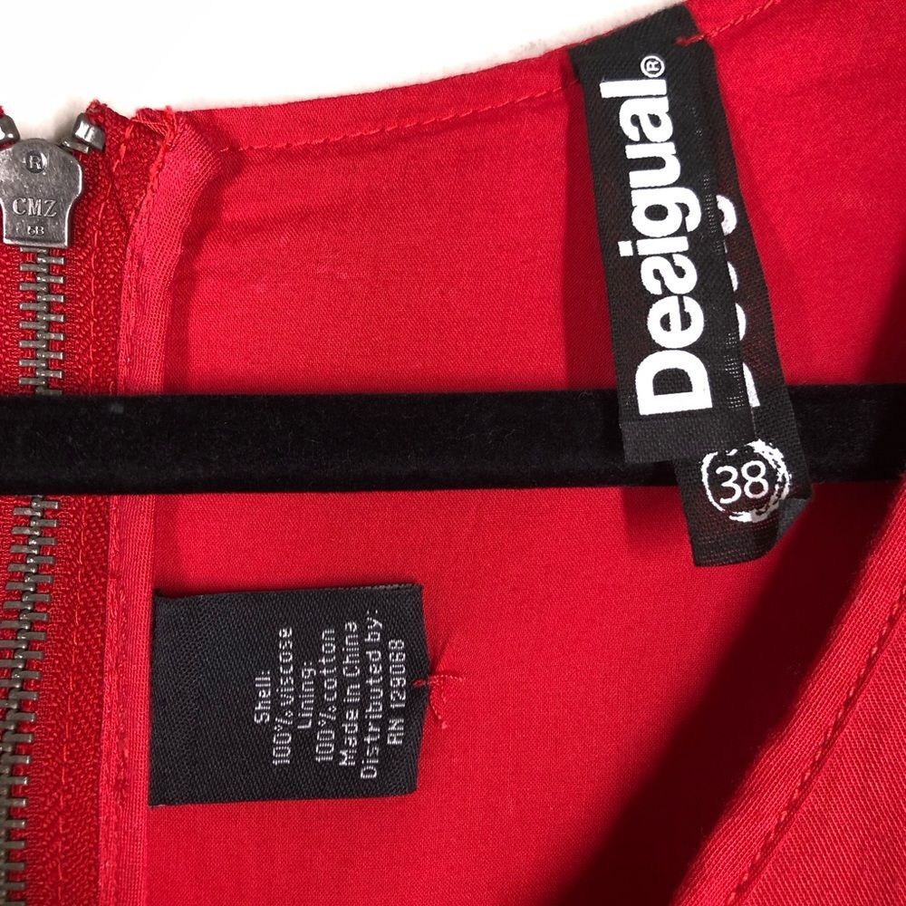 Desigual Multicolored Red Abstract Sleeveless Dre… - image 4